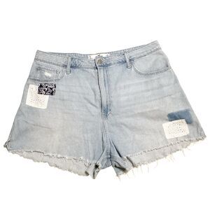 Hollister Plus Size Juniors Shorts Size 15 Boho Hippie High Rise Vintage Curvy